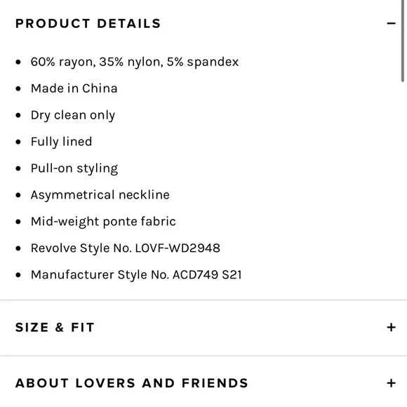 Lovers + Friends Cindy Mini Dress in Black NWOT size Medium - Picture 4 of 4